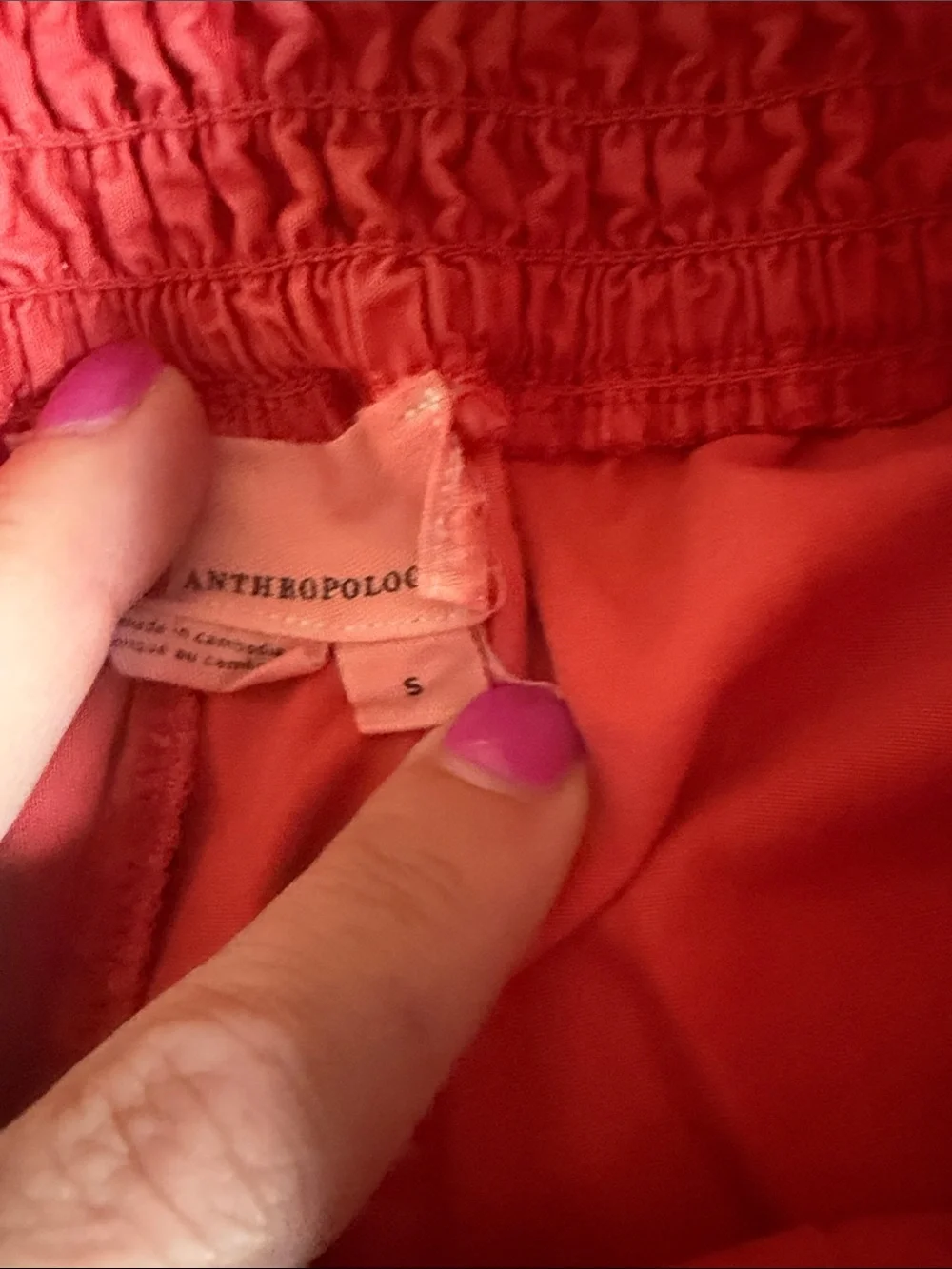 Anthropologie Men's Coral Drawstring Hybrid Shorts